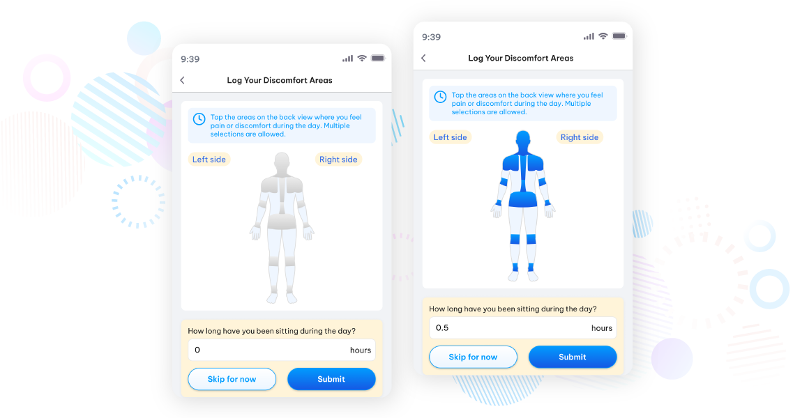 Log Your Discomfort Areas